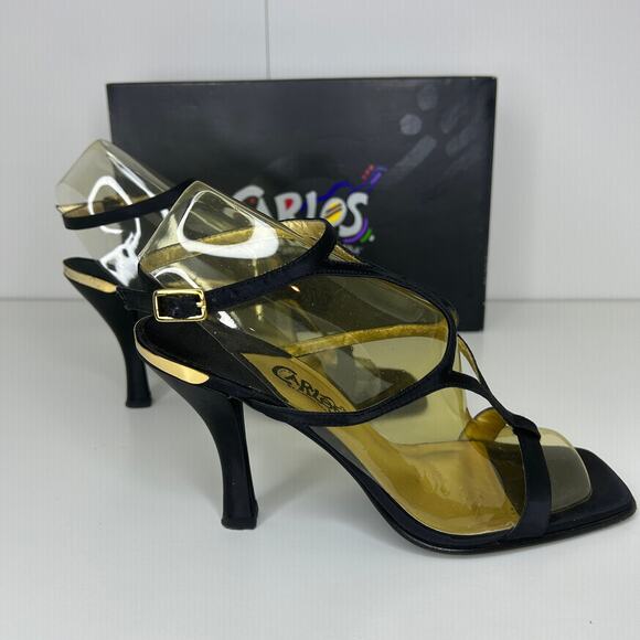 Carlos by Carlos Santana Black Strappy Heels “Angel” – Women’s Size 7.5M - Picture 4 of 11